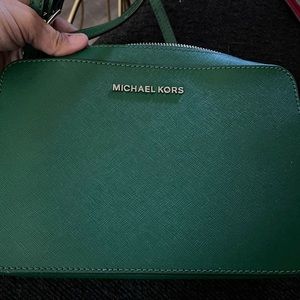 Michael Kors green crossbody
